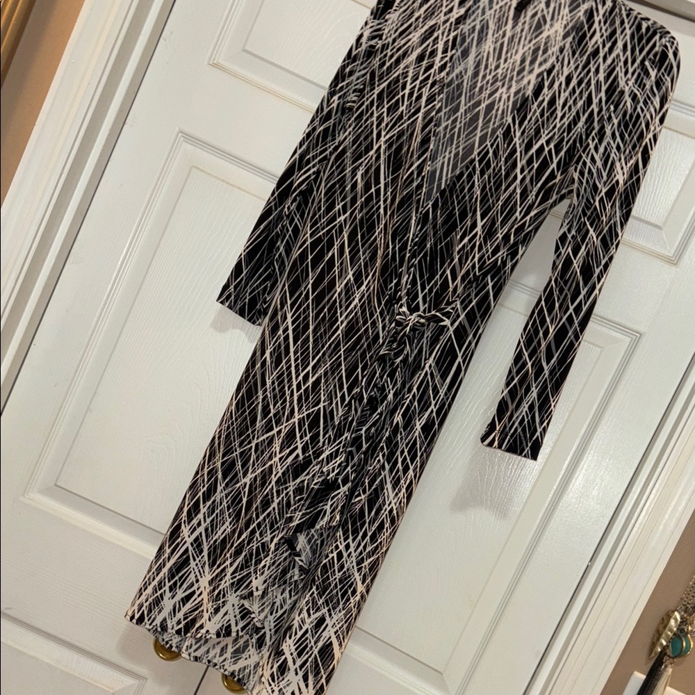BCBG Maxazria Black and White Dress small